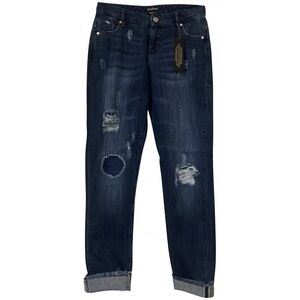 Bebe Women's Dark Blue Skinny boyfriend Jeans